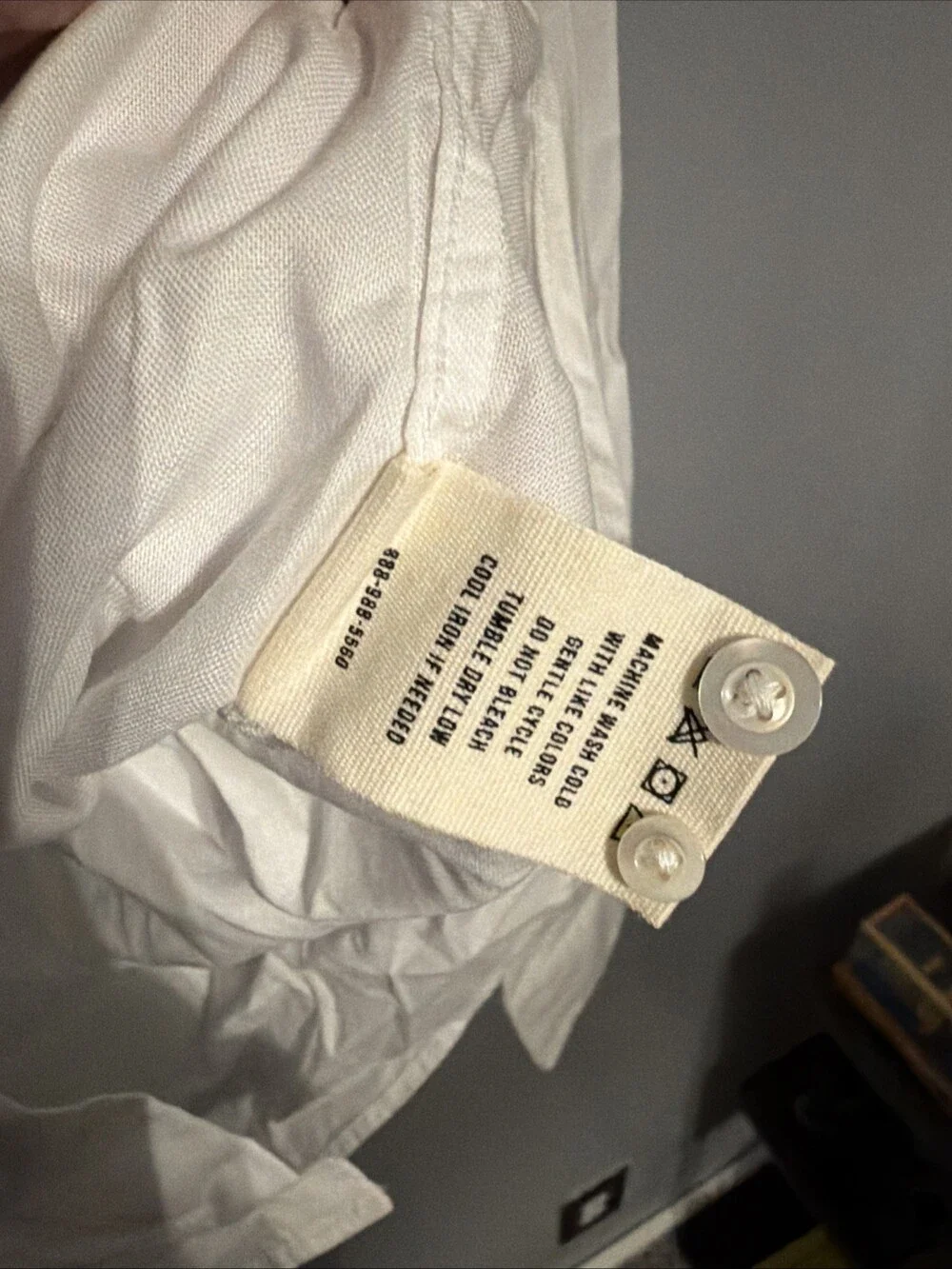 Buck Mason Men’s XL White California Oxford One Pocket Shirt